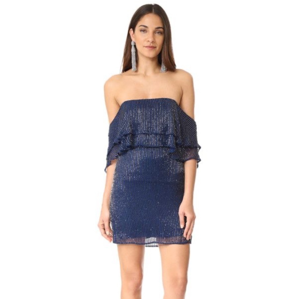 494$ MSRP NWT parker Black Kiera silk dress